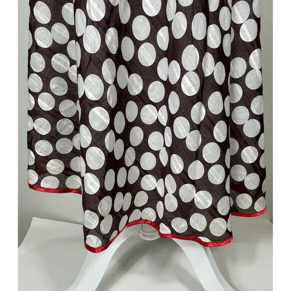 Vtg Robbie Bee Brown Polka Dot Dress 6 Classic Retro Pin Up Marilyn Monroe Julia - Picture 11 of 16